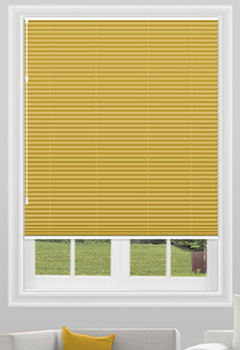 Freehang Duopleat Blackout Yellow New Blind