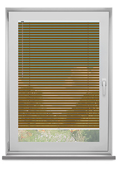 Cocoa Brown Clic Fit Venetian No Drill Blind