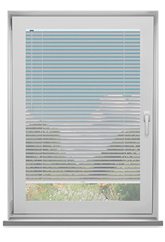 Cool Silver Clic Fit Venetian No Drill Blind