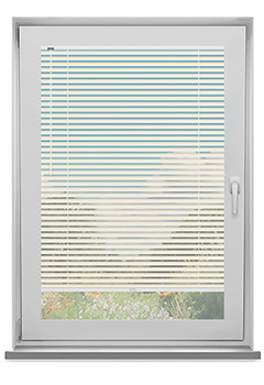 Cream White Clic Fit Venetian No Drill Blind