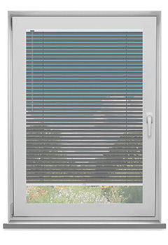 Metallic Grey Clic Fit Venetian No Drill Blind
