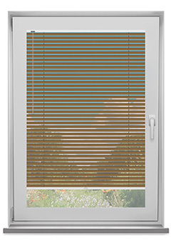 Pearlised Brown Clic Fit Venetian No Drill Blind