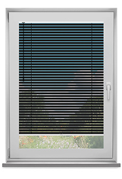 Timeless Black Clic Fit Venetian No Drill Blind