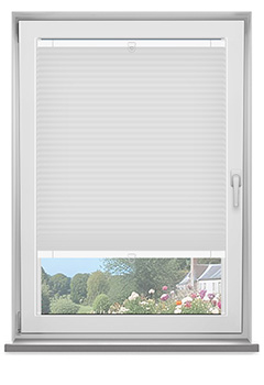 Frame Fix Scandi White Linen Dimout No Drill Blind