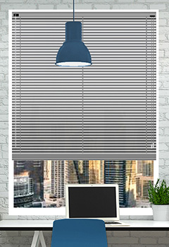 Brushed Silver 25mm Aluminium Office Blind
