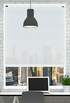 Gloss White 25mm Aluminium Office Blind