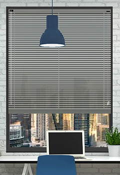 Mid Grey 25mm Aluminium Office Blind