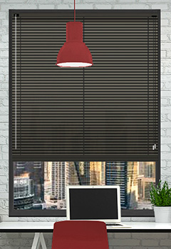 Orion Grey 25mm Aluminium Office Blind