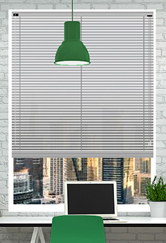 Silver 25mm Aluminium Office Blind