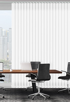 Palette Bright White Vertical Office Blind