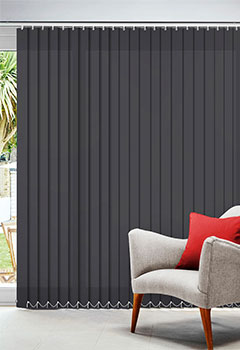 Palette Charcoal 127mm Office Blind