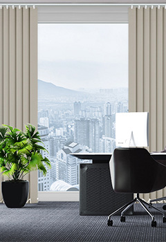 UniVert Taupe Office Blind