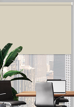 UniShade Beige Blockout Shade Office Blind