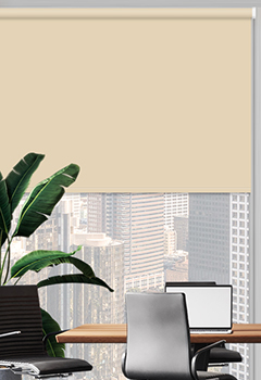 UniShade Cream Blockout Shade Office Blind