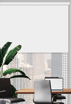 UniShade White Blockout Shade Office Blind
