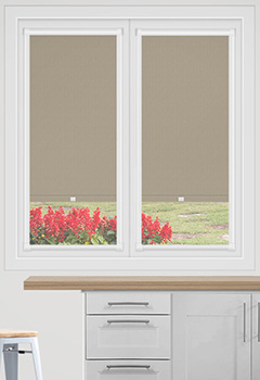 Bella Hessian Blockout No Drill Perfect Fit Blackout Blind