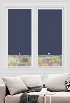 Bella Indigo Blockout No Drill Perfect Fit Blackout Blind