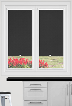 Bella Noir Blockout No Drill Perfect Fit Blackout Blind