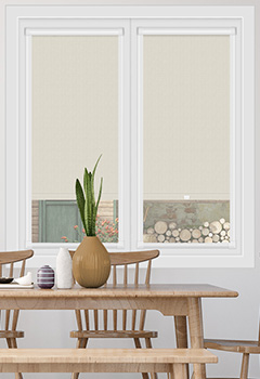 Bella Oyster Blockout No Drill Perfect Fit Blackout Blind