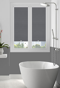 Unilux Anthracite PVC Blockout Perfect Fit Blackout Blind