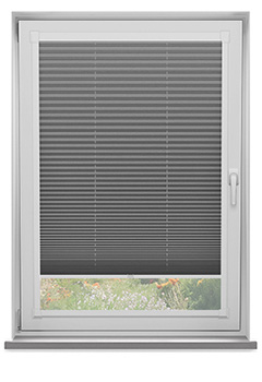 Duopleat Blackout Grey Perfect Fit Pleated Blind