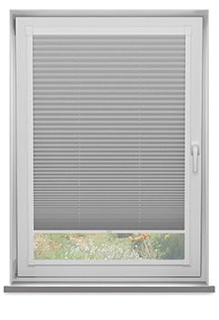 Duopleat Blackout Light Grey Perfect Fit Pleated Blind