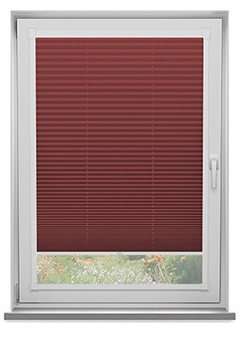 Duopleat Blackout Red Perfect Fit Pleated Blind