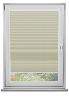 Duopleat Blackout Soft Beige Perfect Fit Pleated Blind