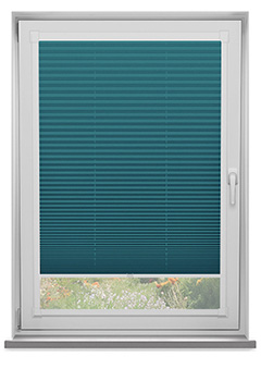Duopleat Blackout Turquoise Perfect Fit Pleated Blind