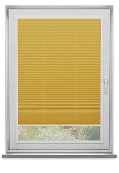 Duopleat Blackout Yellow Perfect Fit Pleated Blind