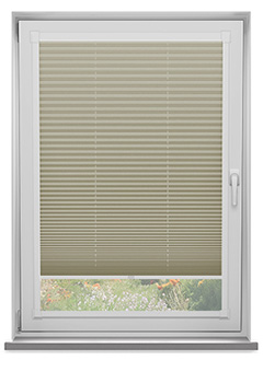 Duopleat Taupe Perfect Fit Pleated Blind