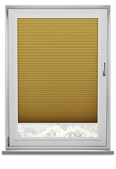 Blenheim Ochre Blockout Perfect Fit Pleated Blind