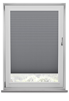 Lexington Grey Blockout Perfect Fit Pleated Blind