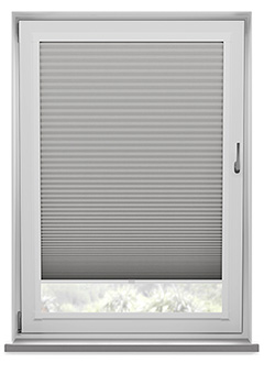 Soho Frosted Steel Blockout Perfect Fit Pleated Blind