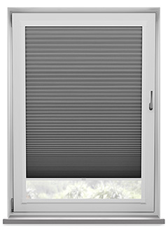 Tribeca Grey Dawn Blockout Perfect Fit Pleated Blind