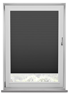 Bowery Charcoal Dimout Perfect Fit Pleated Blind