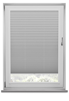Nouveau Frosted Grey Dimout Perfect Fit Pleated Blind