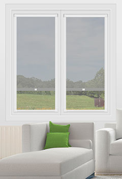 Voile Light Grey No Drill Perfect Fit Roller Blind