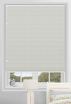 Blenheim White Mist Blockout Pleated Blind