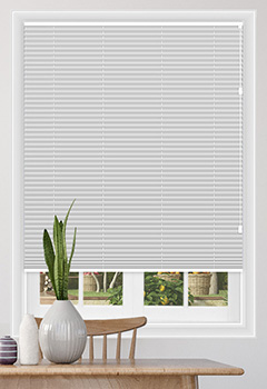Lexington White Blockout Pleated Blind