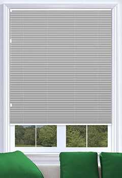 Soho Frosted Steel Blockout Pleated Blind