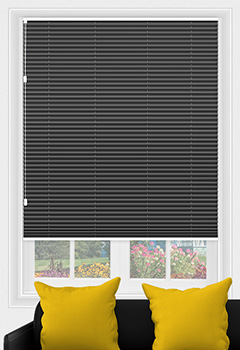 Bowery Charcoal Freehanging Pleated Blind