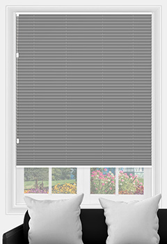 Bowery Pewter Freehanging Pleated Blind