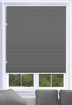 Bowery Smoke Freehanging Pleated Blind
