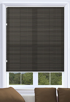 Kana Chocolate Freehanging Pleated Blind