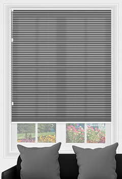 Lexington Grey Freehanging Pleated Blind