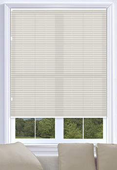 Lexington Taupe Freehanging Pleated Blind