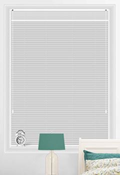 Voile Snow & Lexington White Blockout Pleated Blind