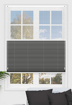 Voile Snow & Tribeca Grey Dawn Blockout 