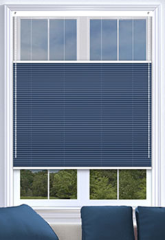 Blenheim Indigo Blockout V06 Pleated Blind